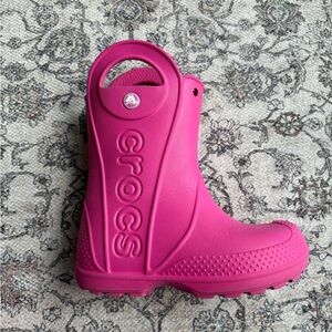 Crocs Pink Rain Boot